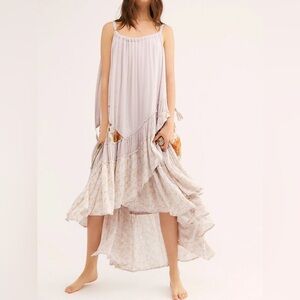 Free People Printed Bare It All Maxi Dress size small